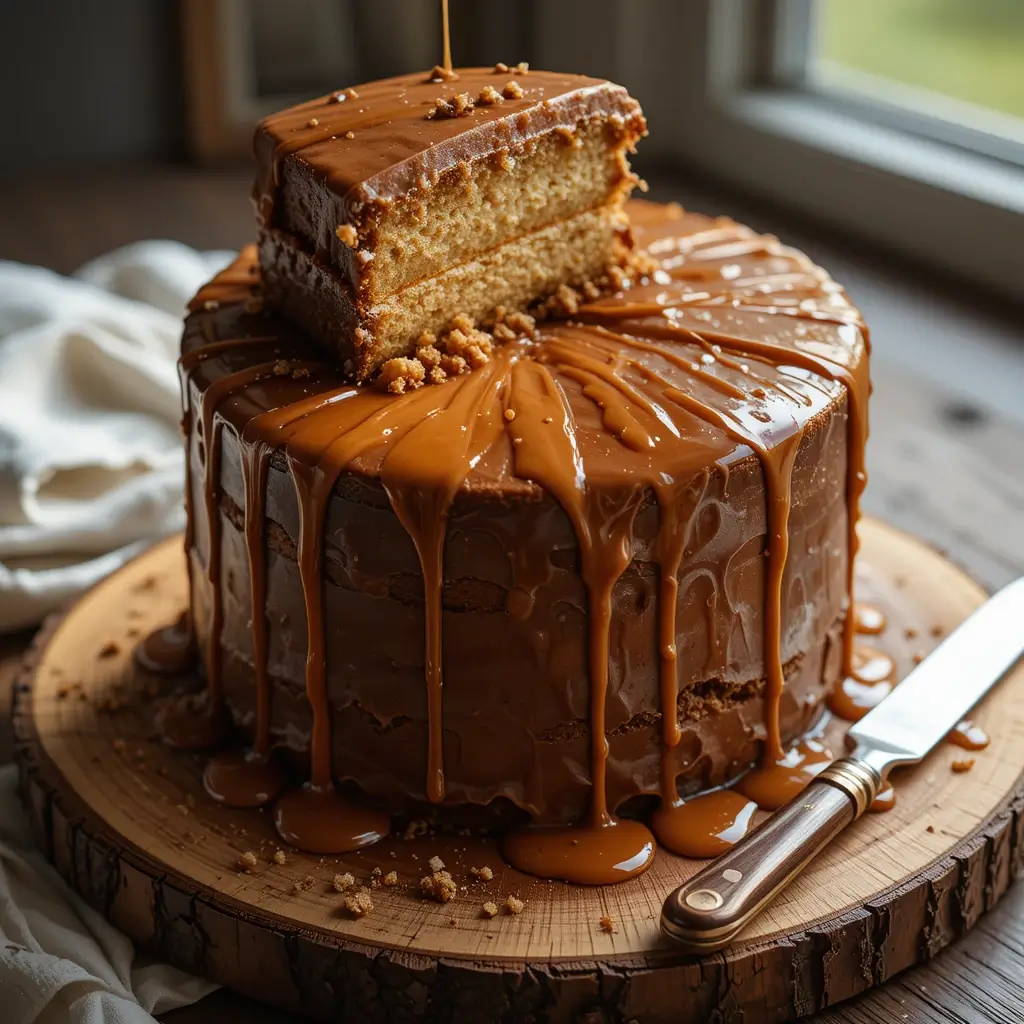 Caramel Cake with Chocolate