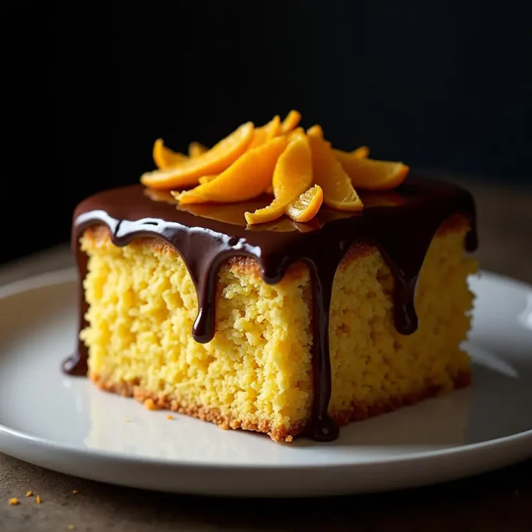 Orange Cake with Chocolate Ganache
