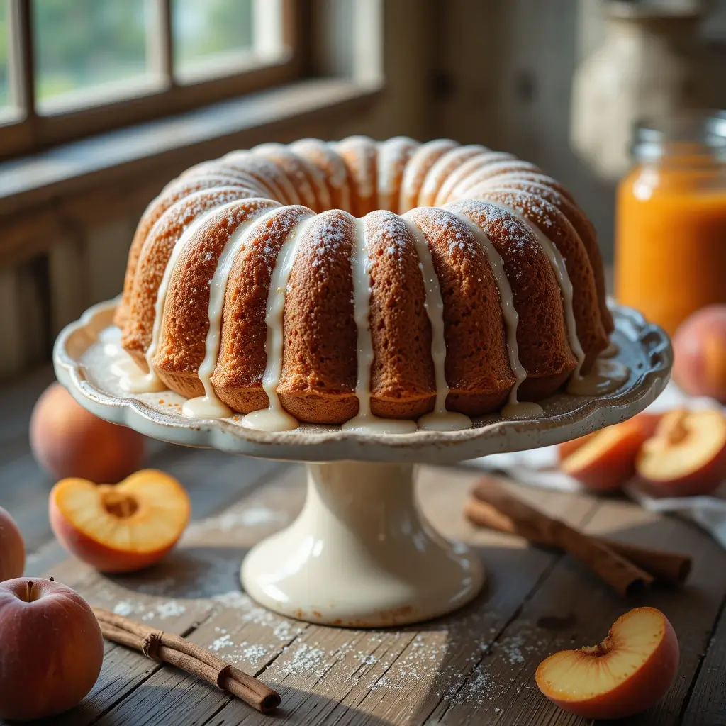 Peach Bundt Cake
