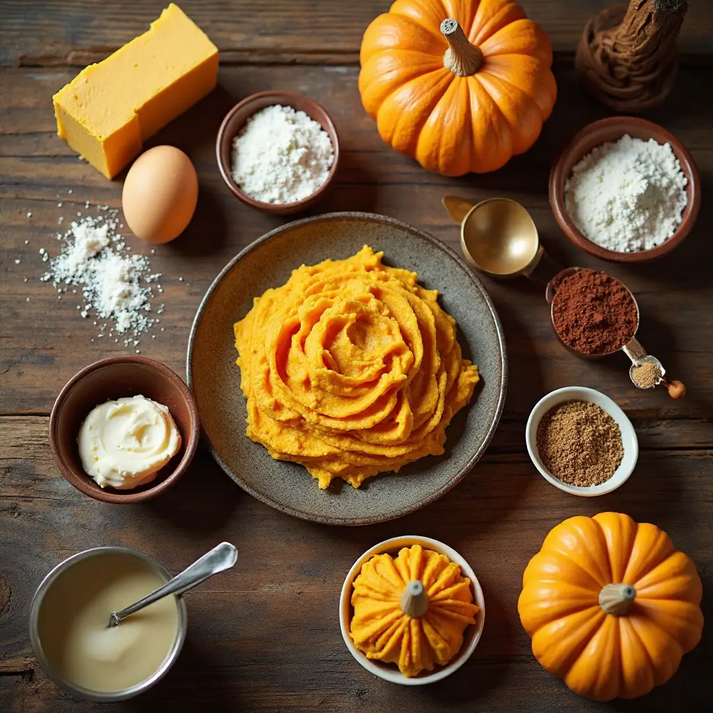 Pumpkin Cheesecake Muffins