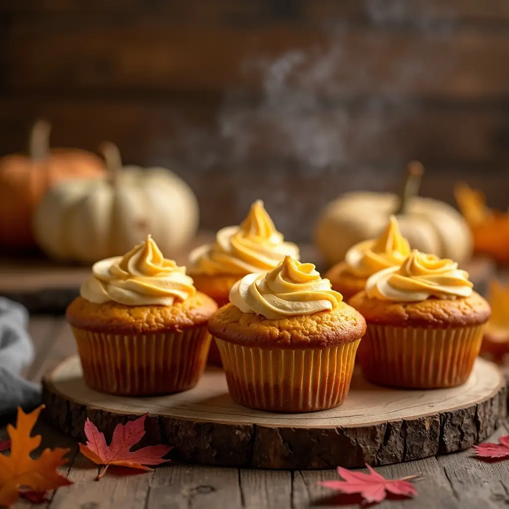 Pumpkin Cheesecake Muffins