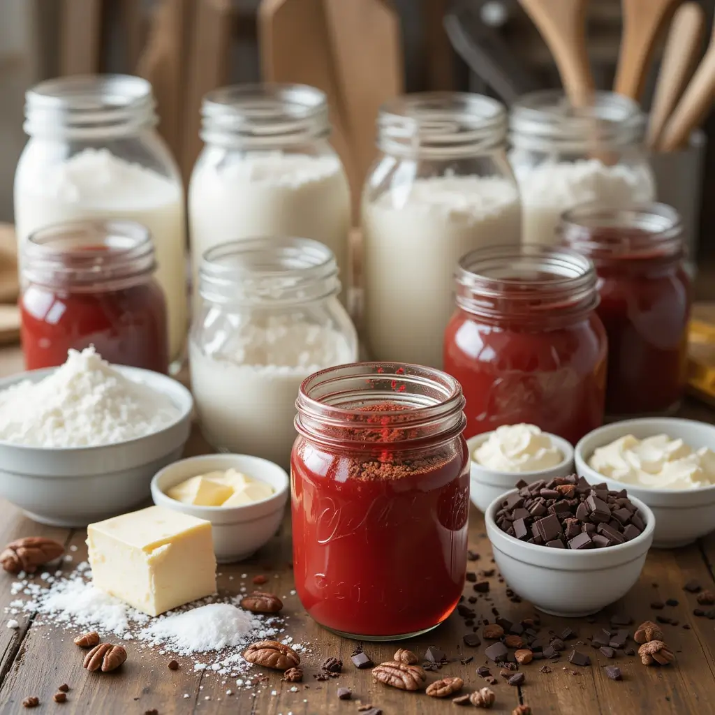 Red Velvet Cake Jar