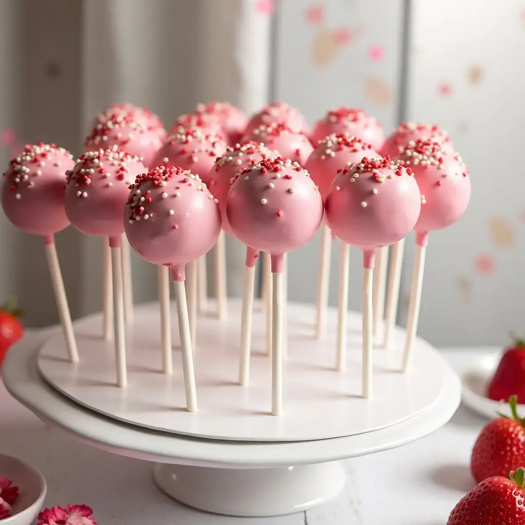 Strawberry Cake Pops