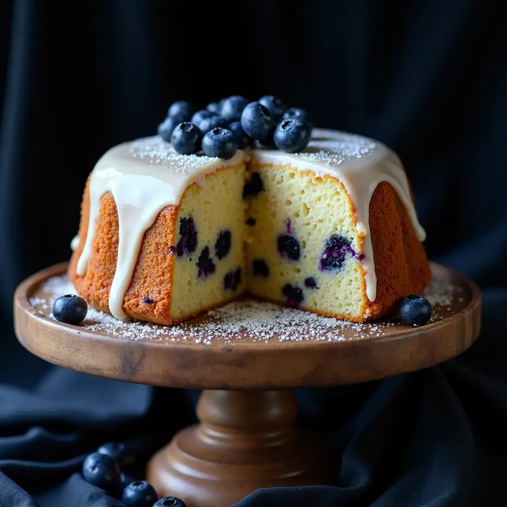 Vanilla Blueberry Cake