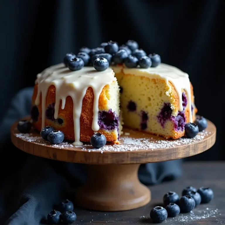 Vanilla Blueberry Cake