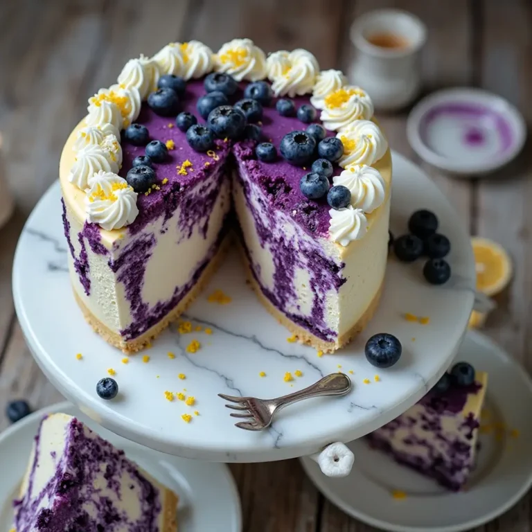 blueberry lemon cheesecake