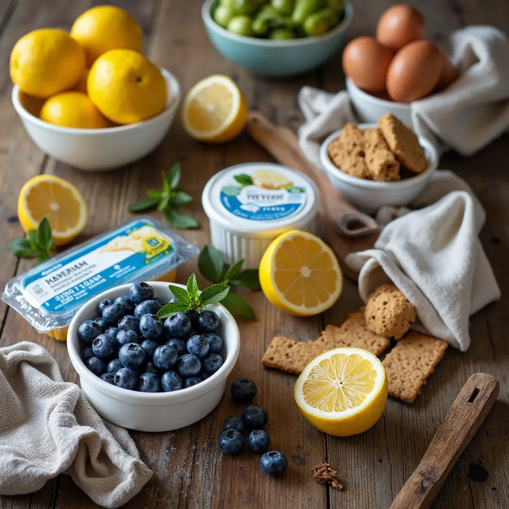 blueberry lemon cheesecake
