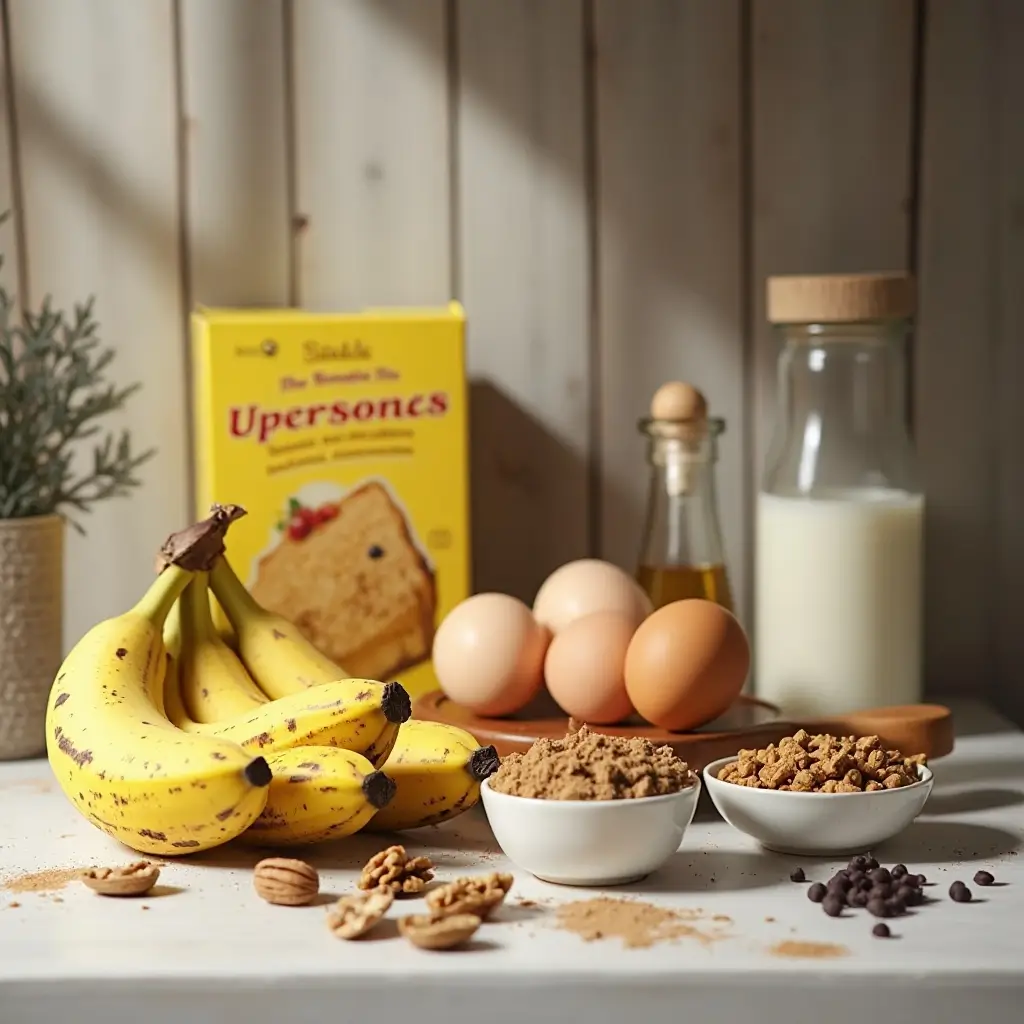 Banana Cake Mix Muffins