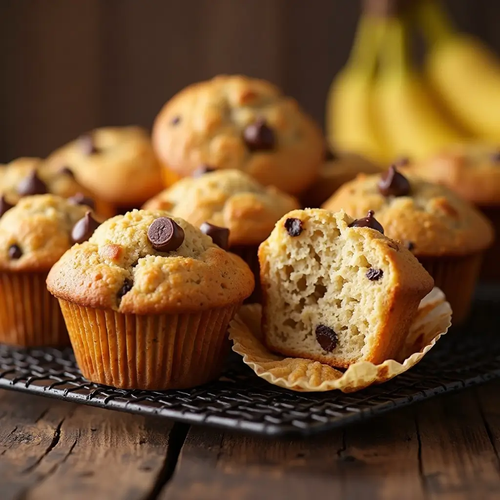 Banana Cake Mix Muffins
