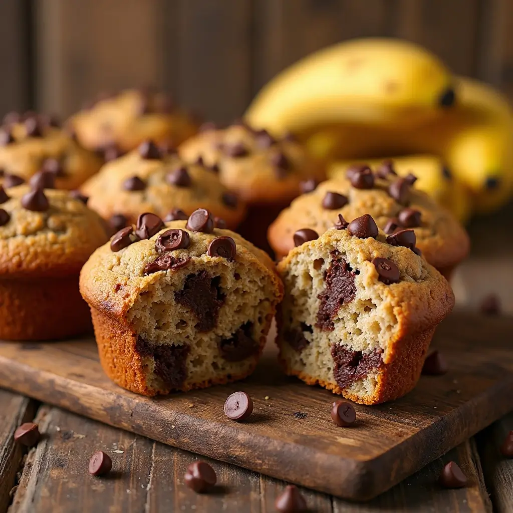 Banana Chocolate Muffins