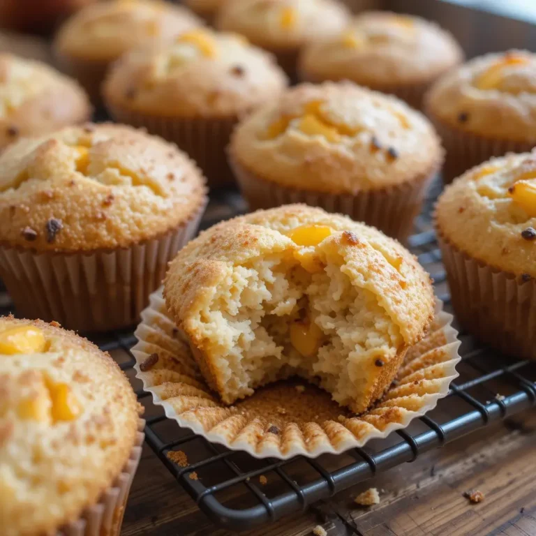 Banana and Peach Muffins