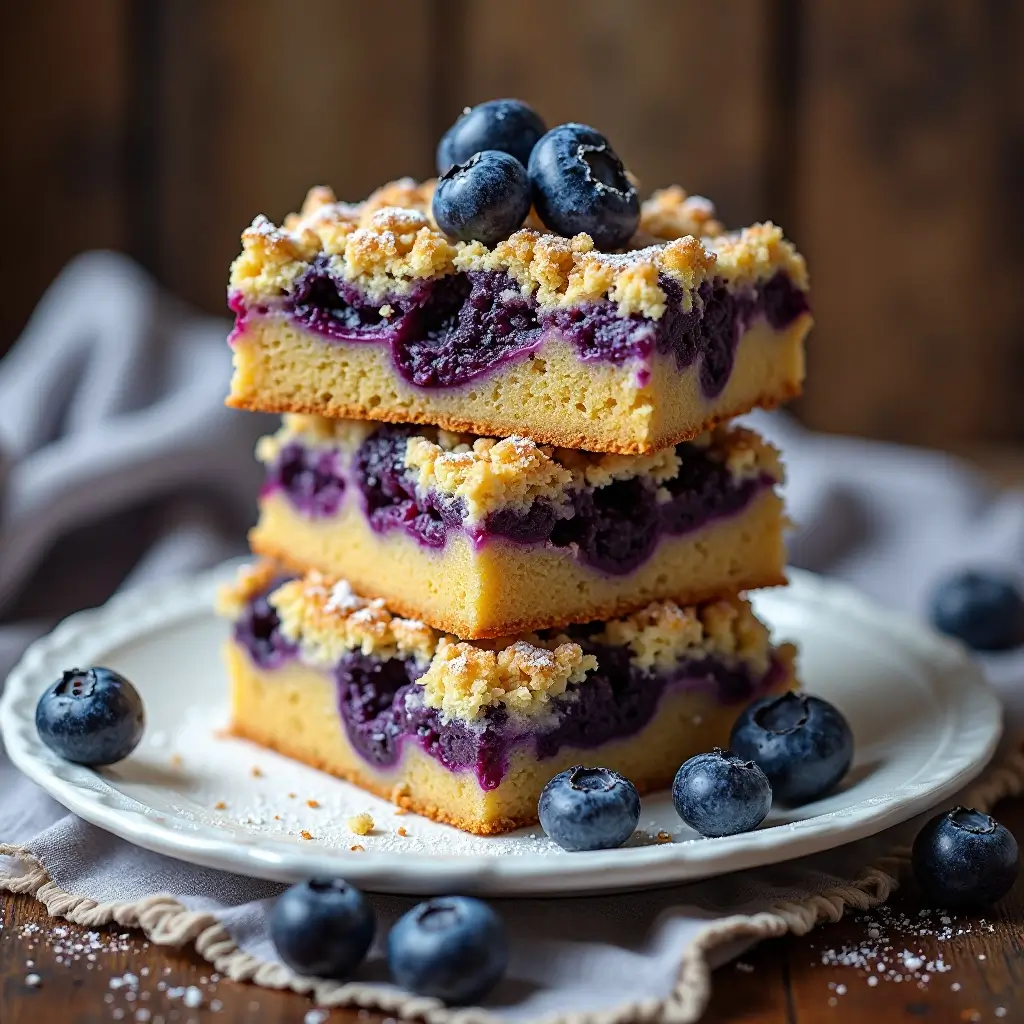 Blueberry Cake Bars