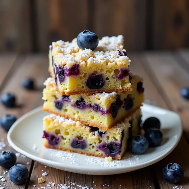 Blueberry Cake Bars