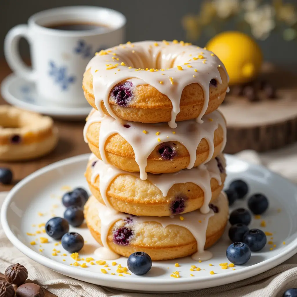 Blueberry Cake Donut