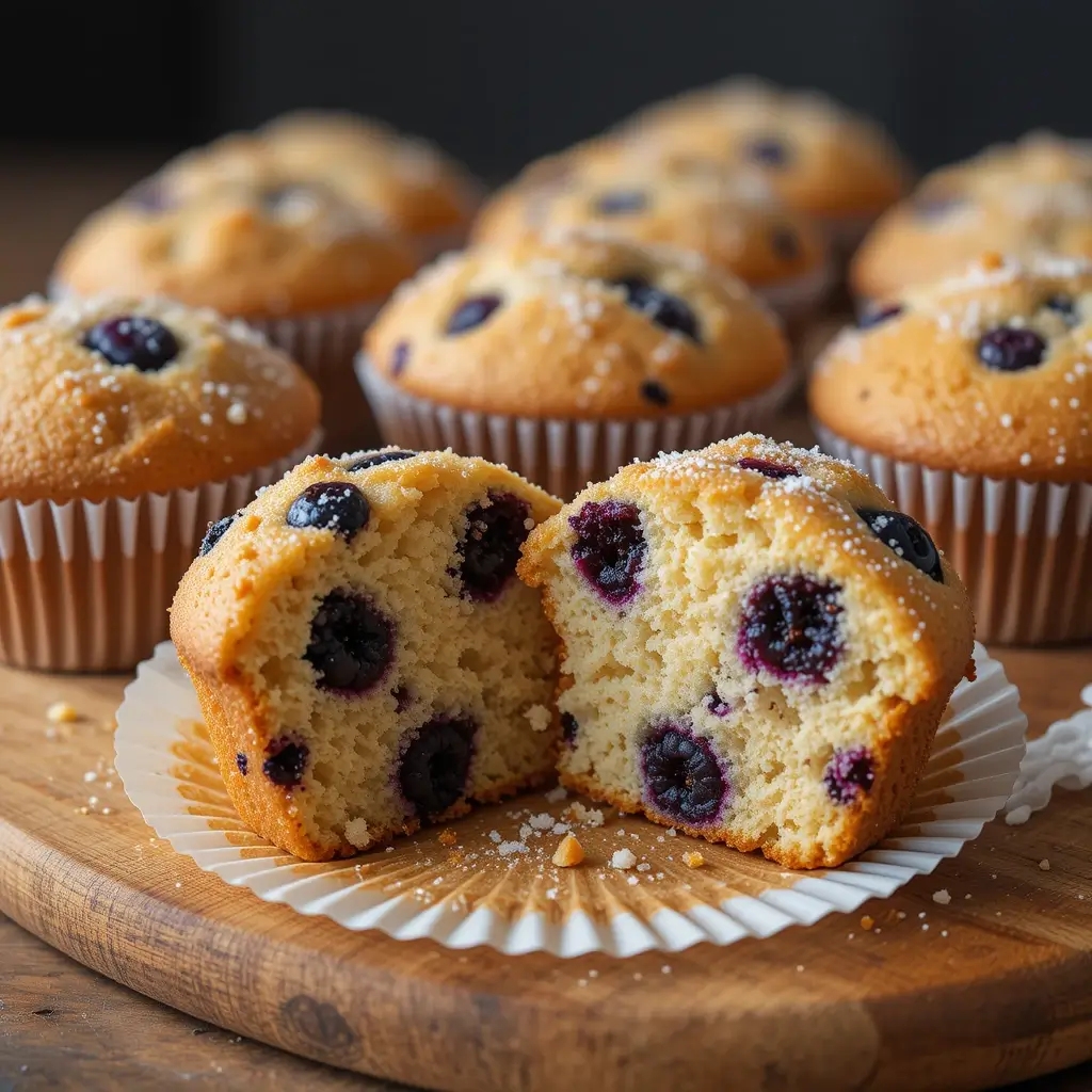 Blueberry Cake Muffins