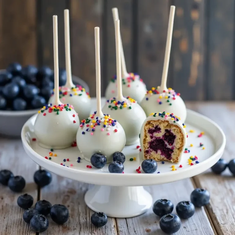 Blueberry Cake Pops