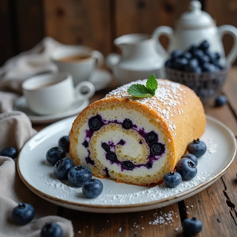 Blueberry Cake Roll