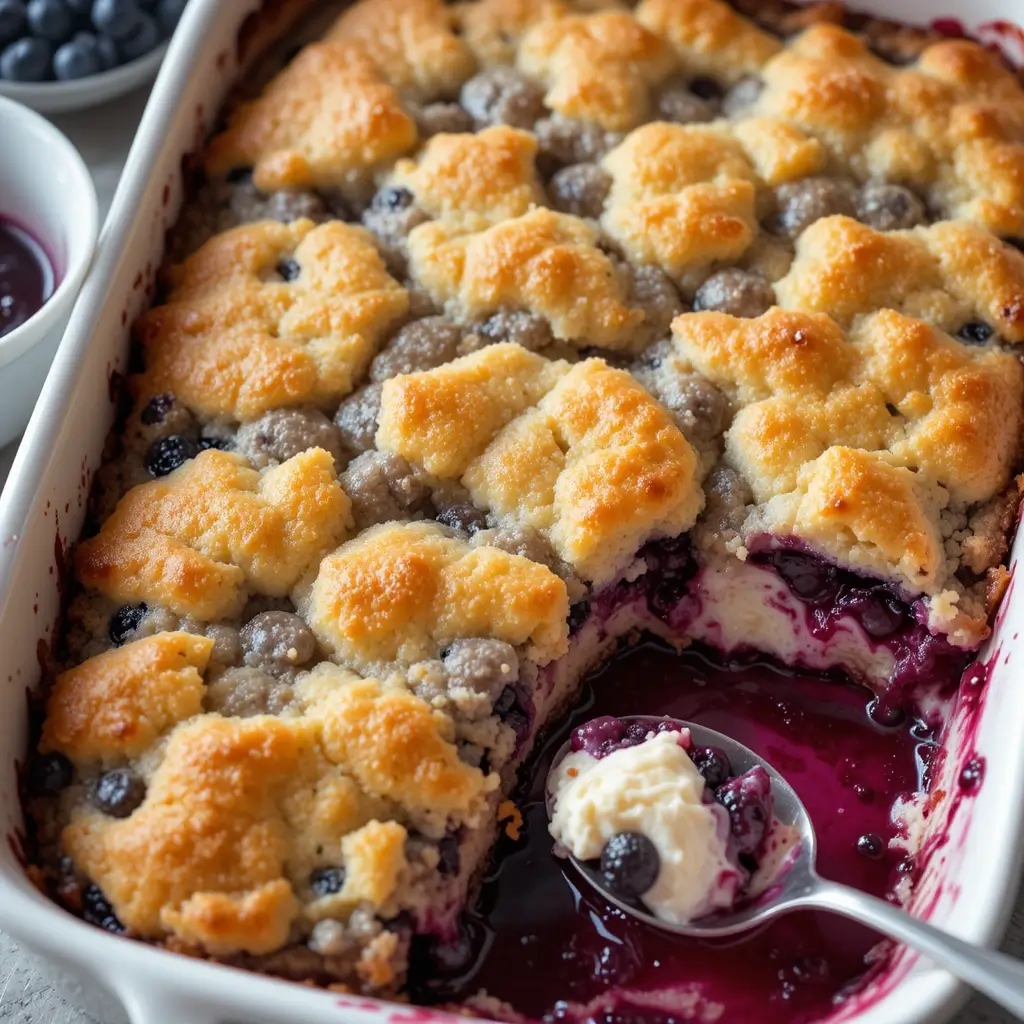 Blueberry Cheesecake Cobbler
