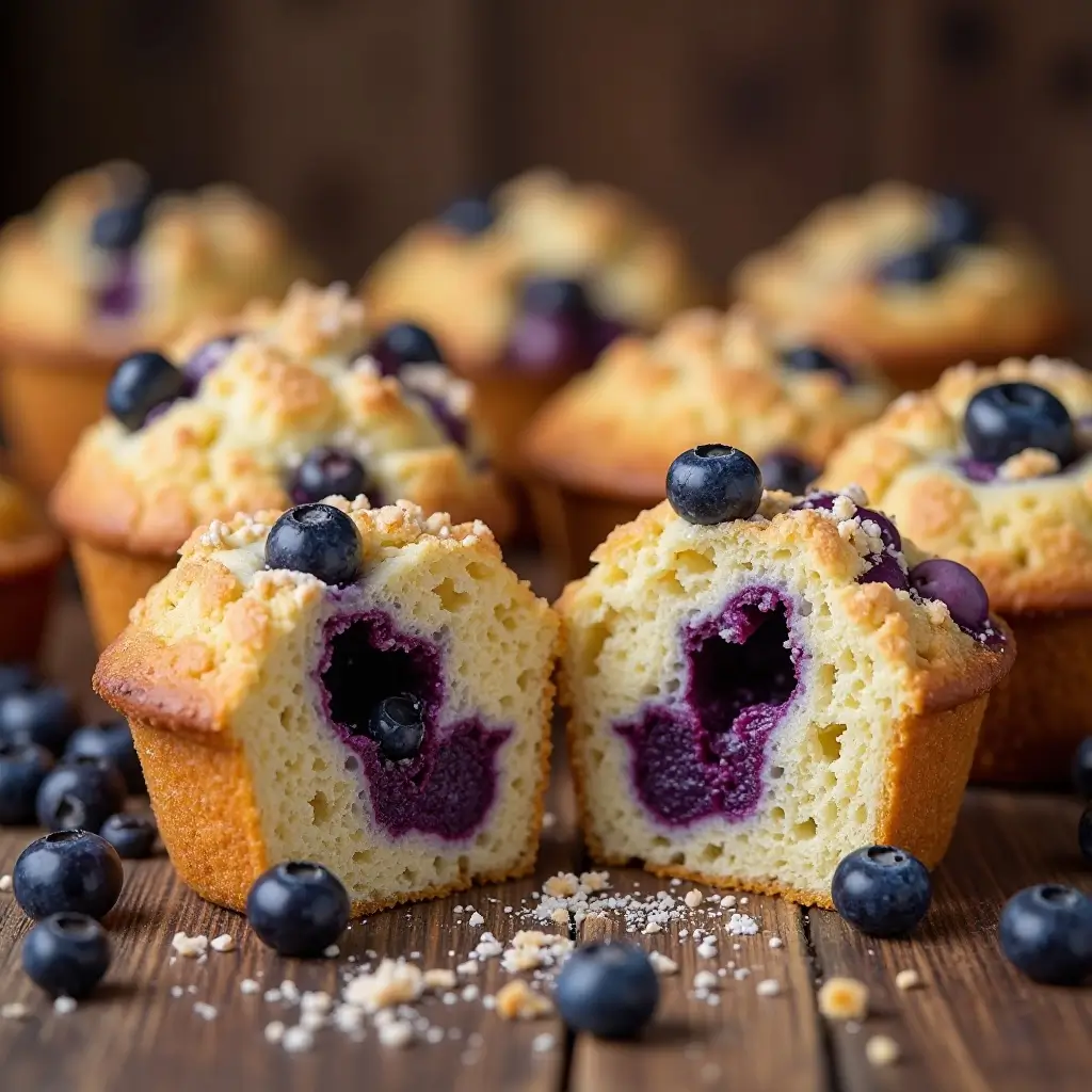 Blueberry Cheesecake Muffins