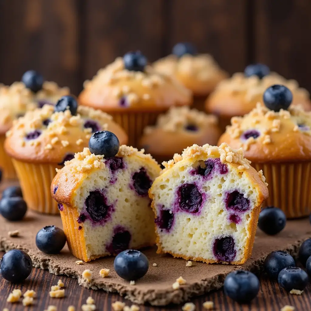 Blueberry Cheesecake Muffins