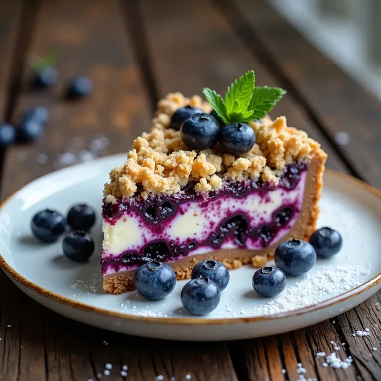 Blueberry Crumble Cheesecake