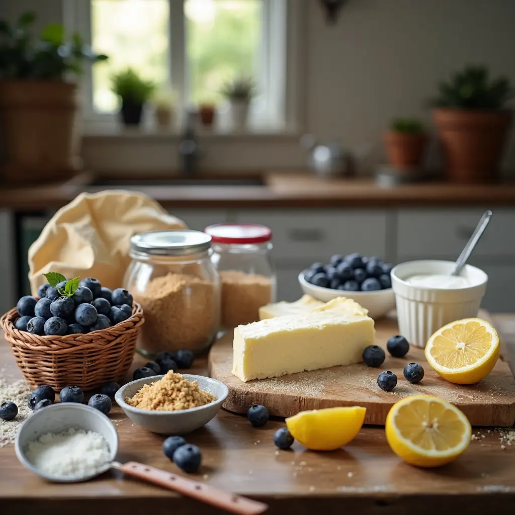 Blueberry Crumble Cheesecake
