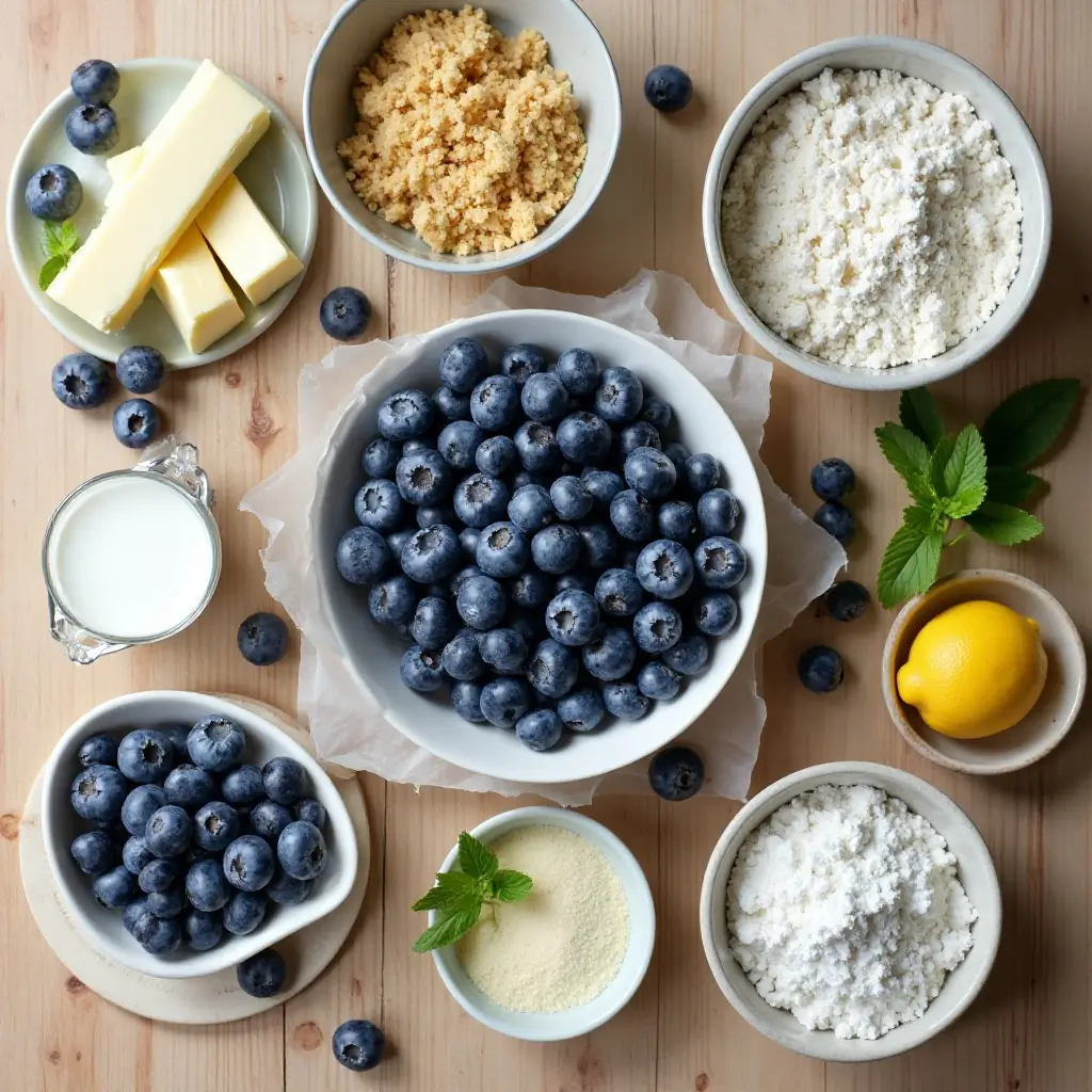 Blueberry Shortcake Cake