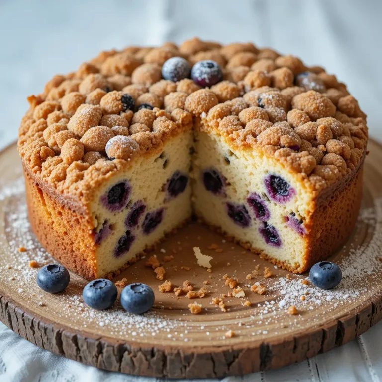 Blueberry Sour Cream Coffee Cake