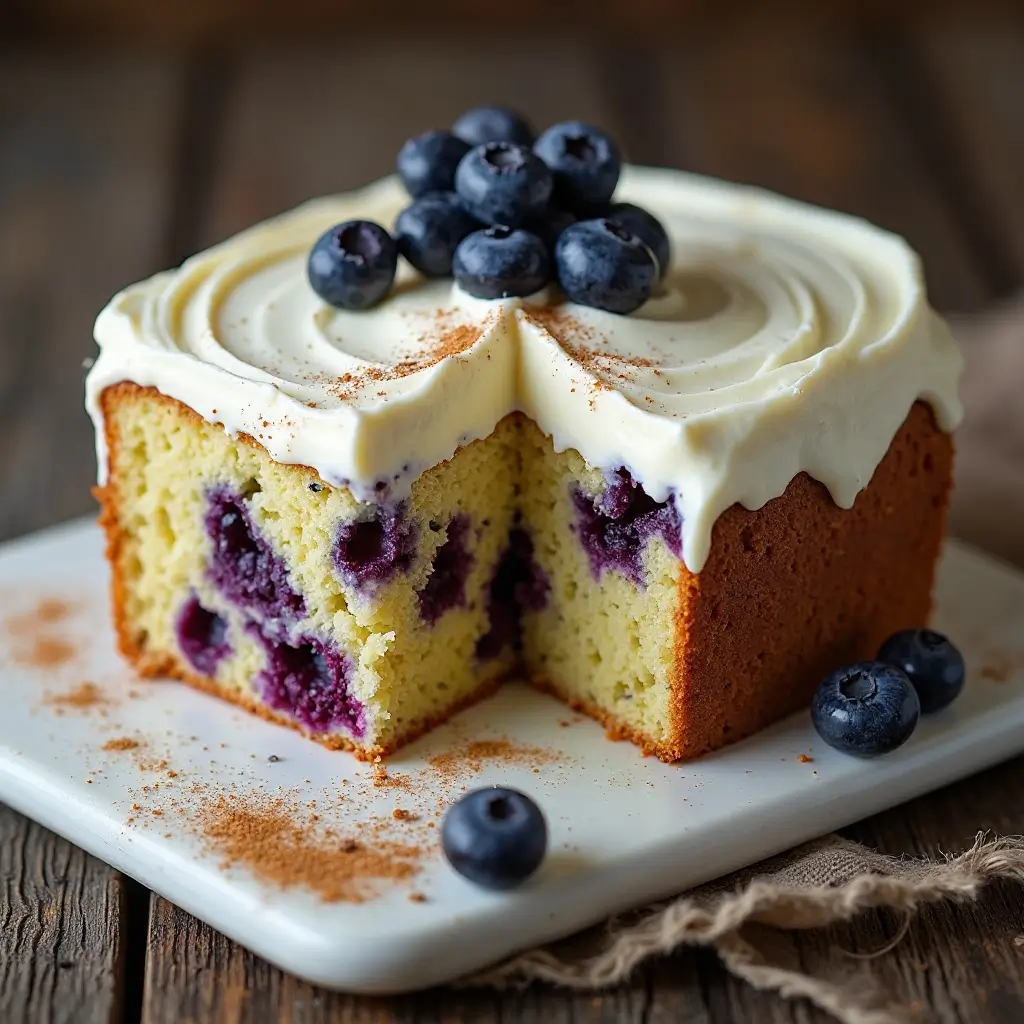 Blueberry Zucchini Cake