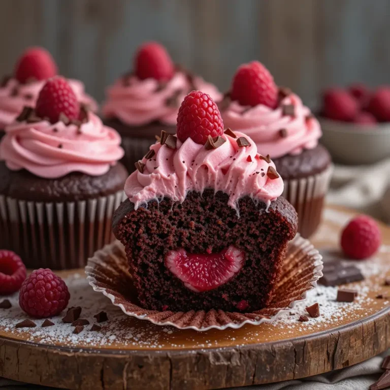Chocolate Raspberry Cupcakes