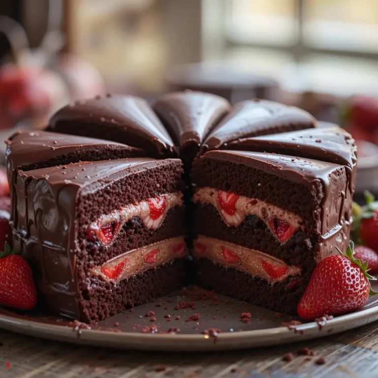 Chocolate Strawberry Cake Filling