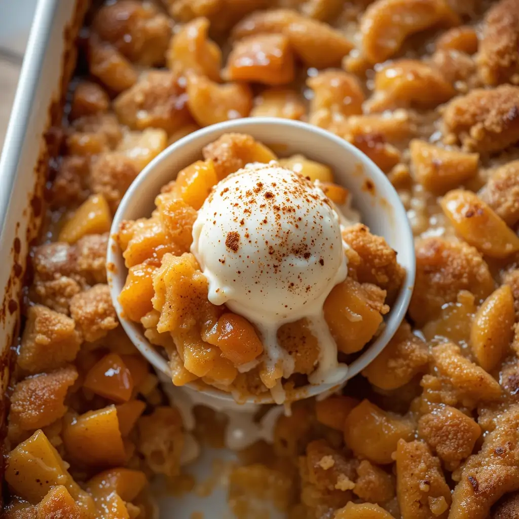 Dump Cake Fresh Peaches