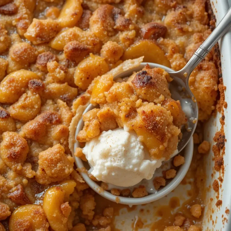 Dump Cake Fresh Peaches