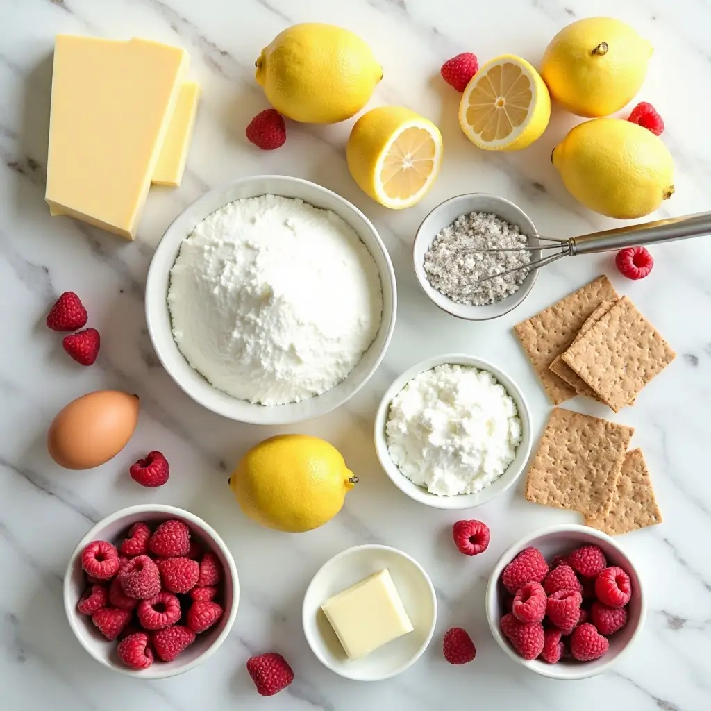 Lemon Raspberry Cheesecake
