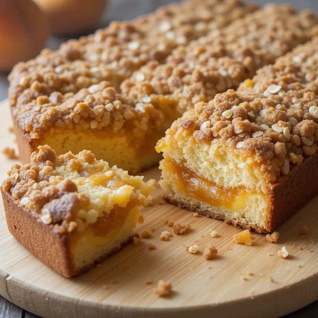 Easy Peach Cake Using Canned Peaches