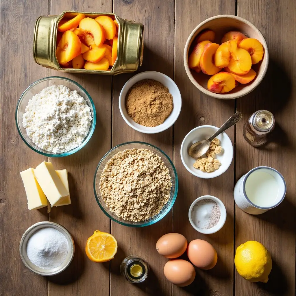Easy Peach Cake Using Canned Peaches
