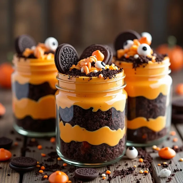 Halloween Cake Jars