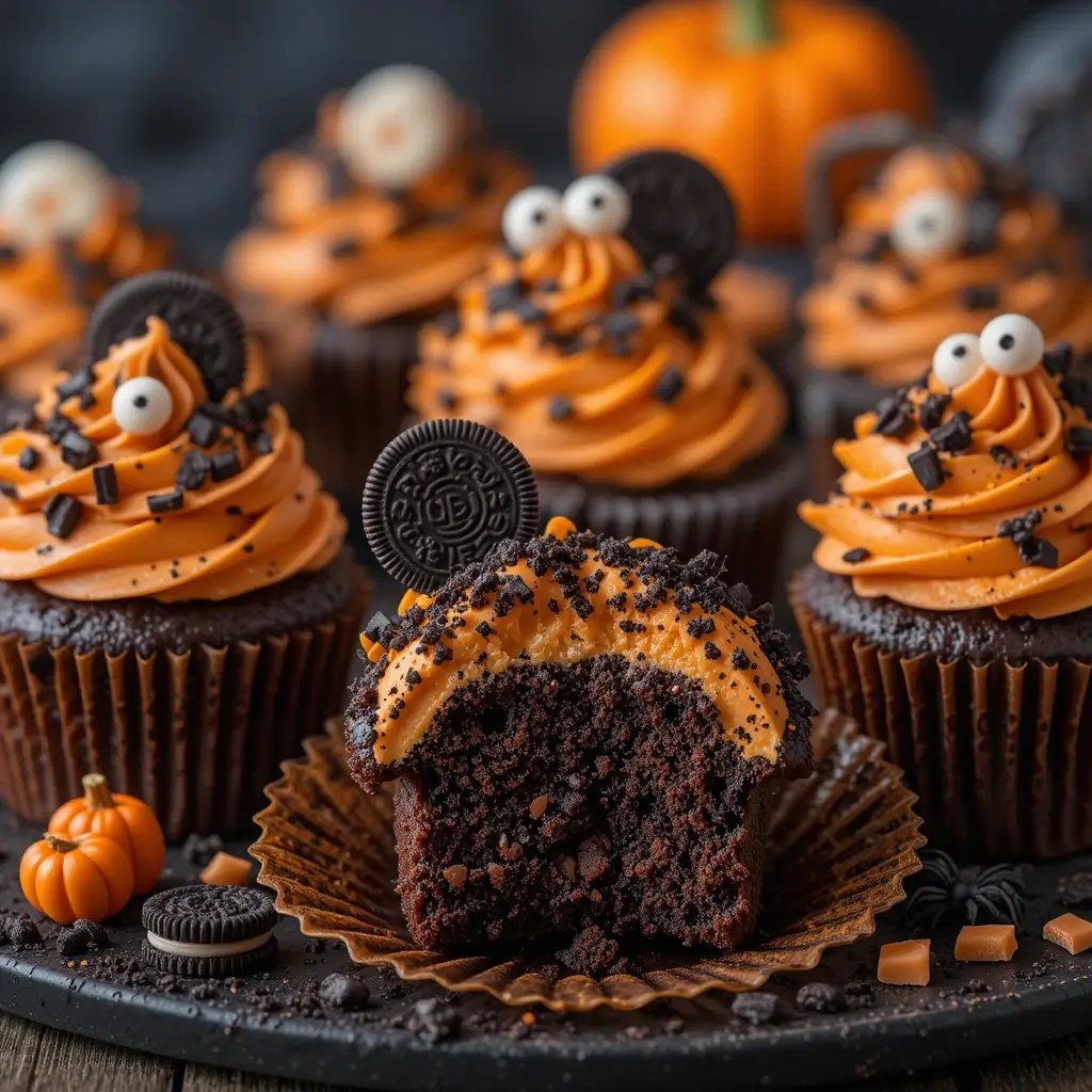 Halloween Oreo Cupcakes