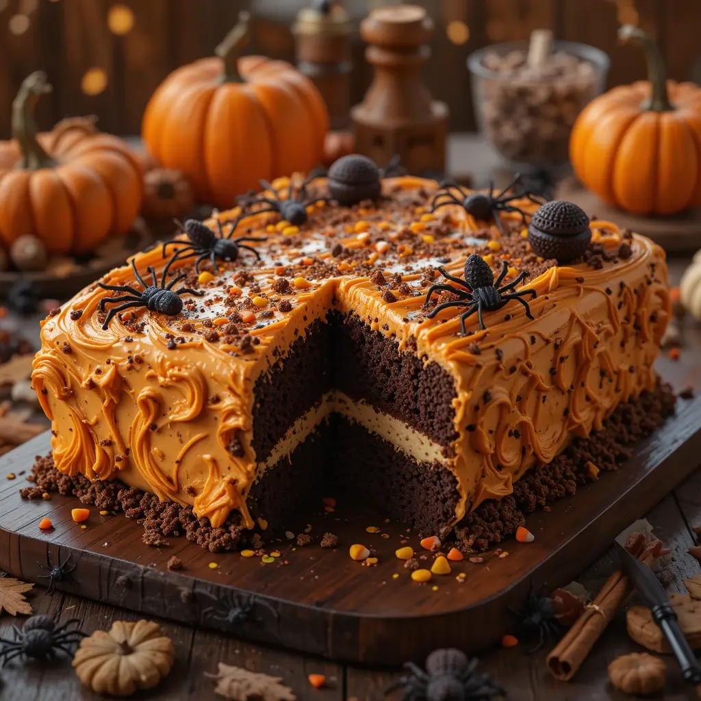 Halloween Sheet Cake