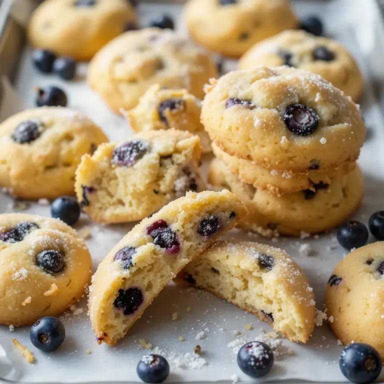 Lemon Blueberry Cake Cookies