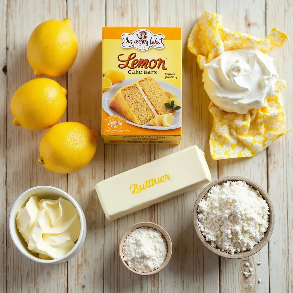Lemon Cake Mix Bars
