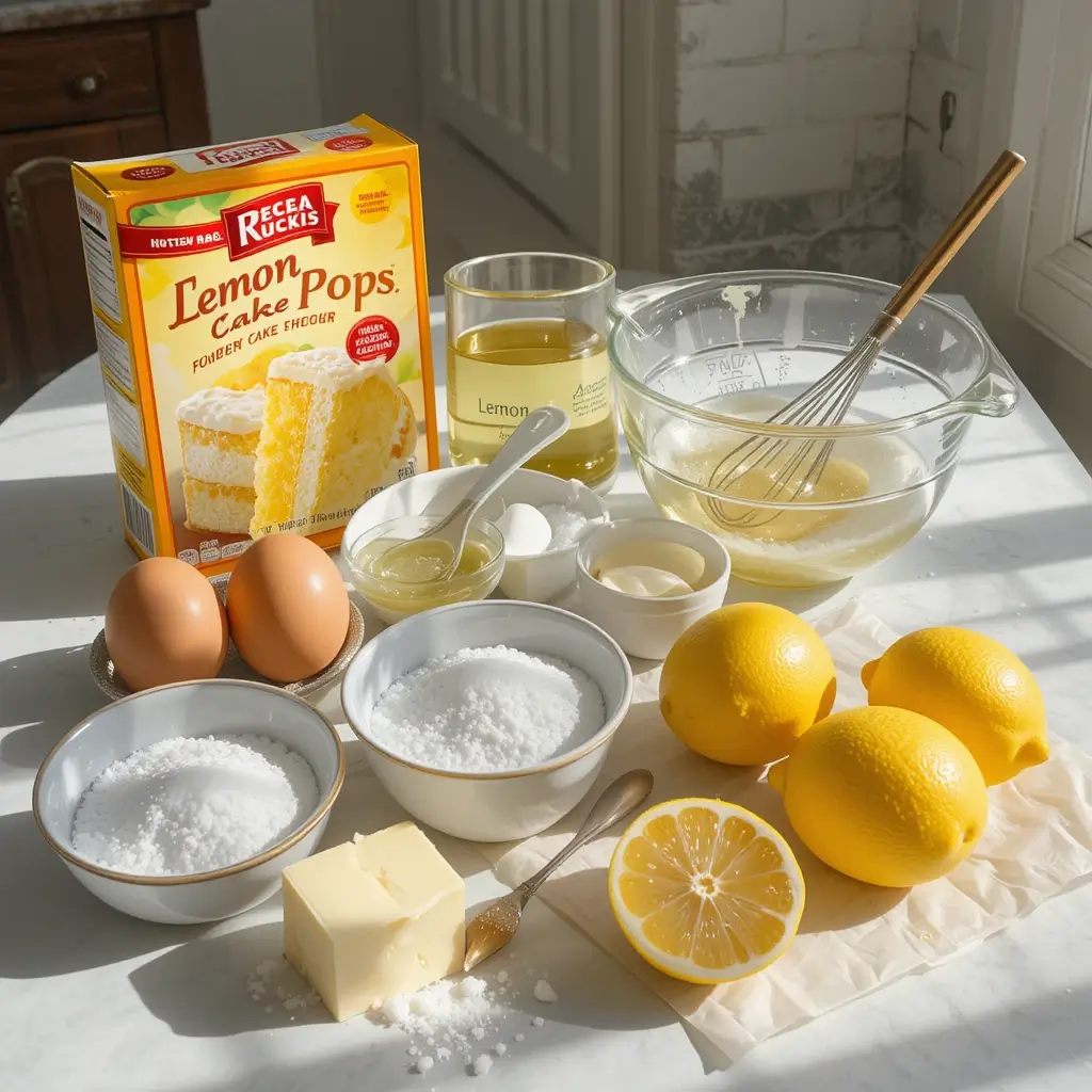 Lemon Cake Pops