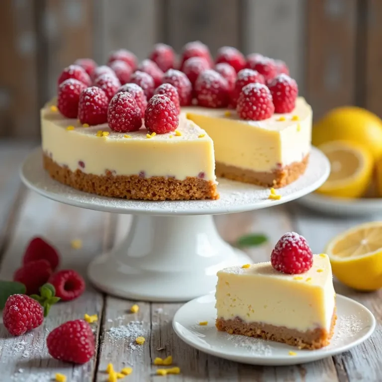 Lemon Raspberry Cheesecake