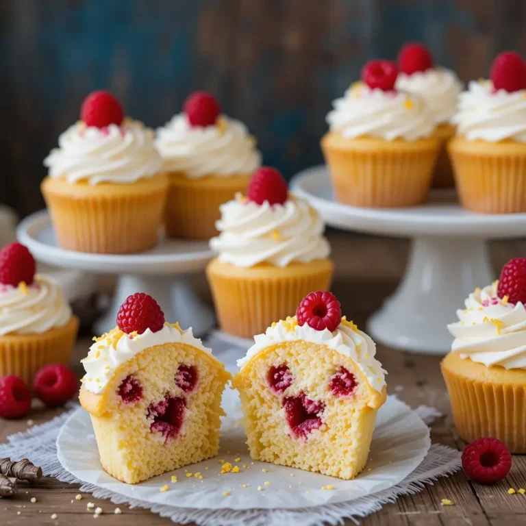 Lemon Raspberry Cupcakes