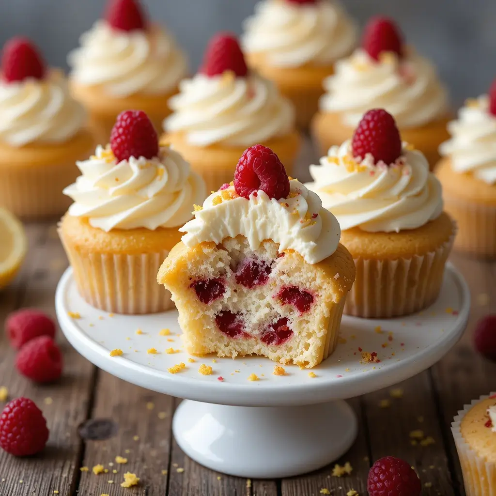 Lemon Raspberry Cupcakes