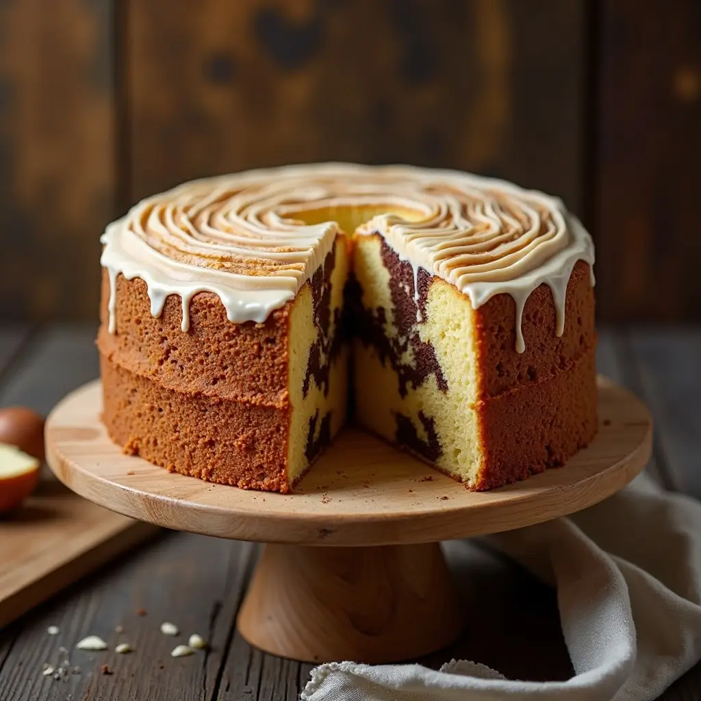 Marble Cake with Oil