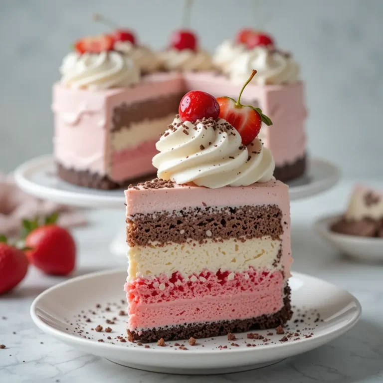 Neapolitan Ice Cream Cake
