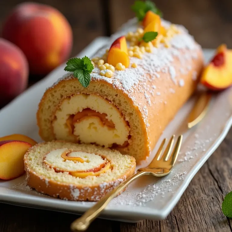 Peach Cake Roll