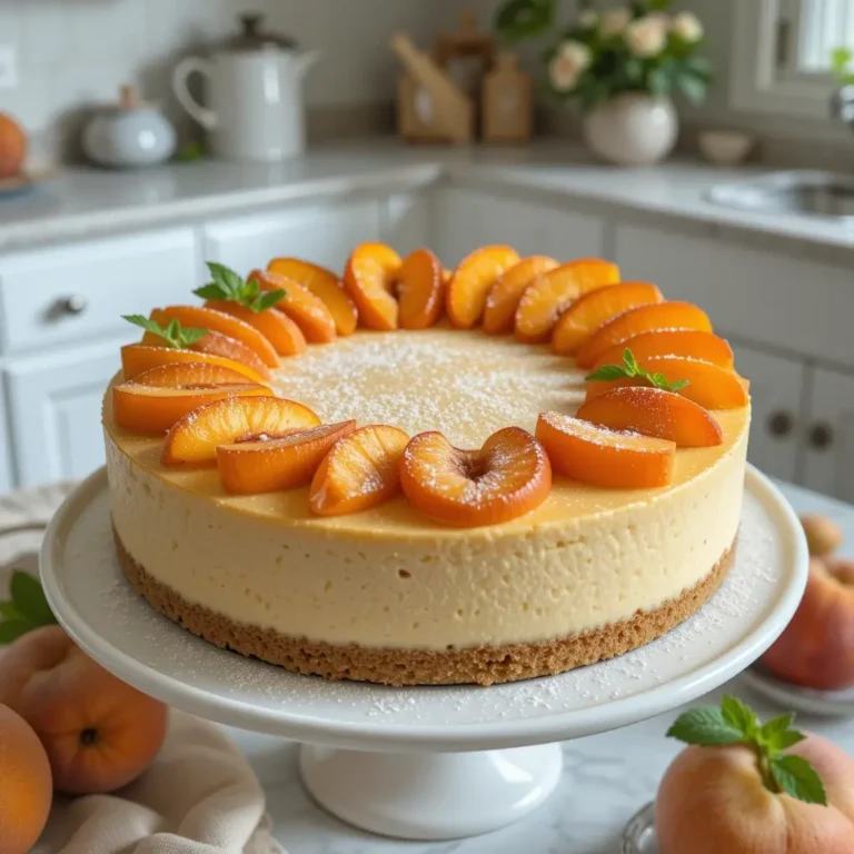 Peach Cheesecake