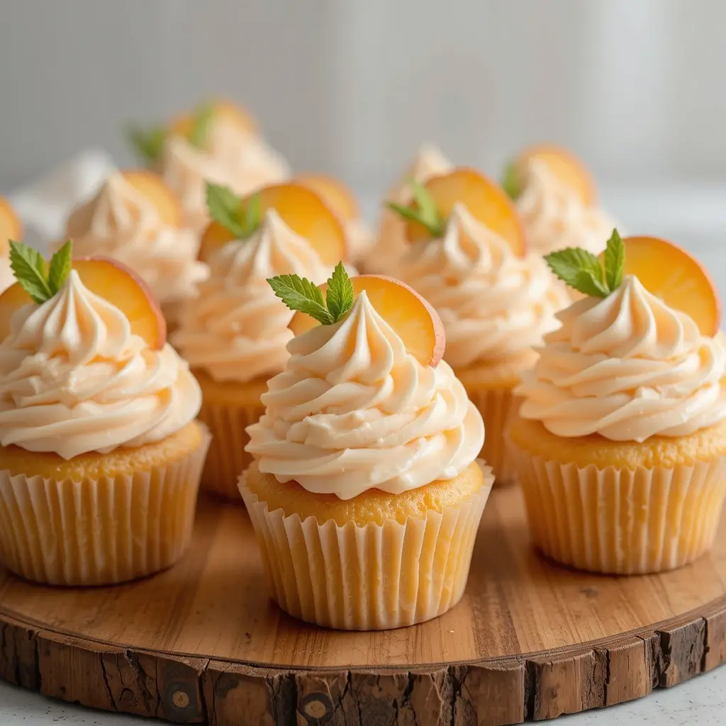 Peach Cupcakes